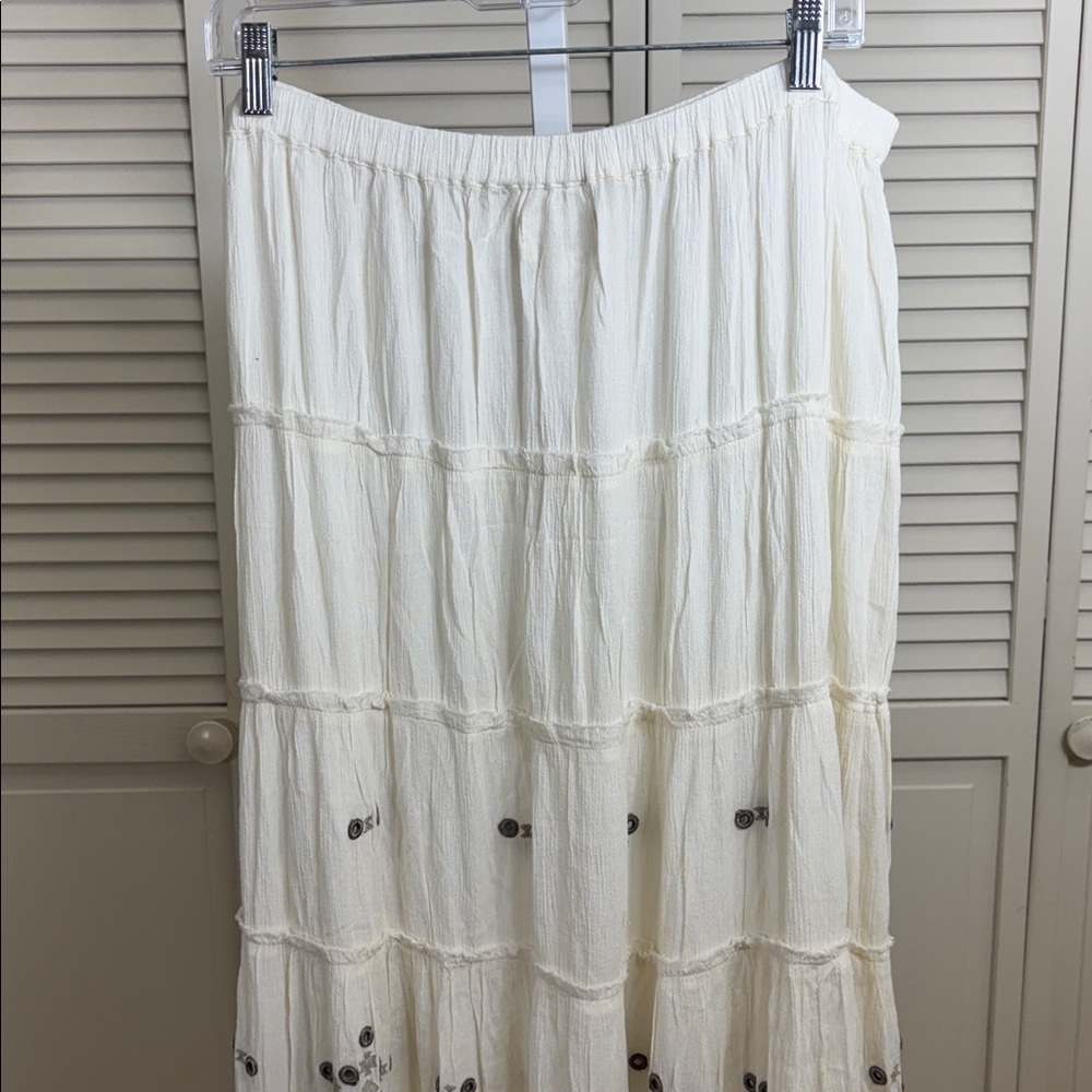 NWT Ralph Lauren Denim & Supply Mirrored Tiered Boho Maxi Skirt XL - Picture 7 of 12
